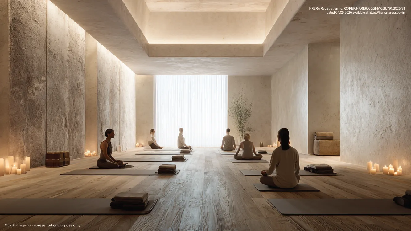 Yoga studio, Godrej Samaris, Sector 53, Gurugram