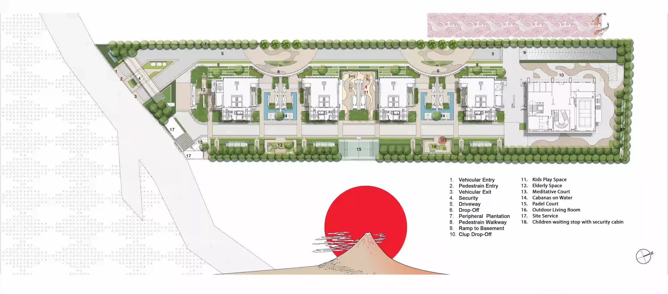 Indicative master plan layout for Godrej Sora, Sector 53, off Golf Course Road, Gurugram